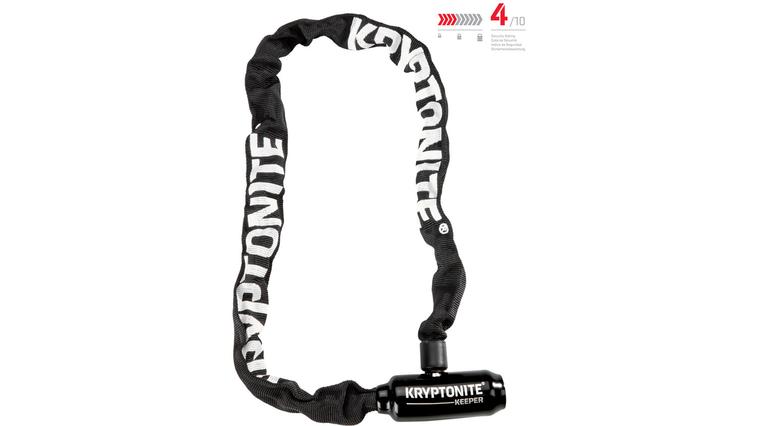 Keeper 585 I.C. Kettenschloss (85cm) - schwarz/weiß