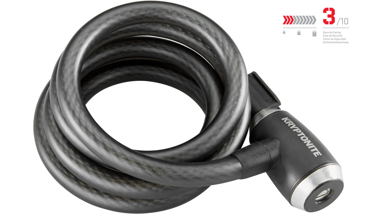 Kryptoflex™ 1518 Kabelschloss (180cm) - schwarz