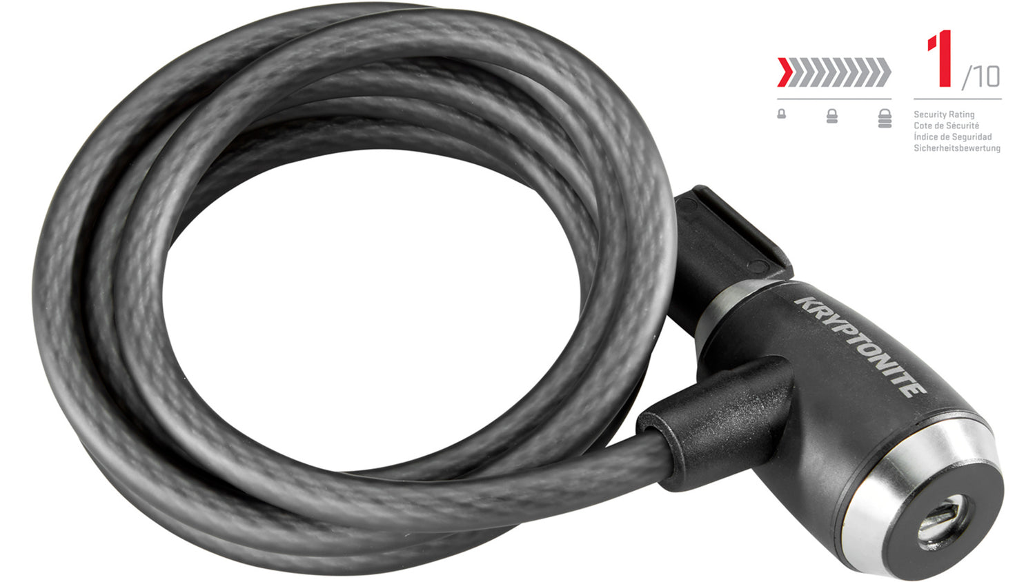 Kryptoflex™ 1018 Kabelschloss (180cm) - schwarz