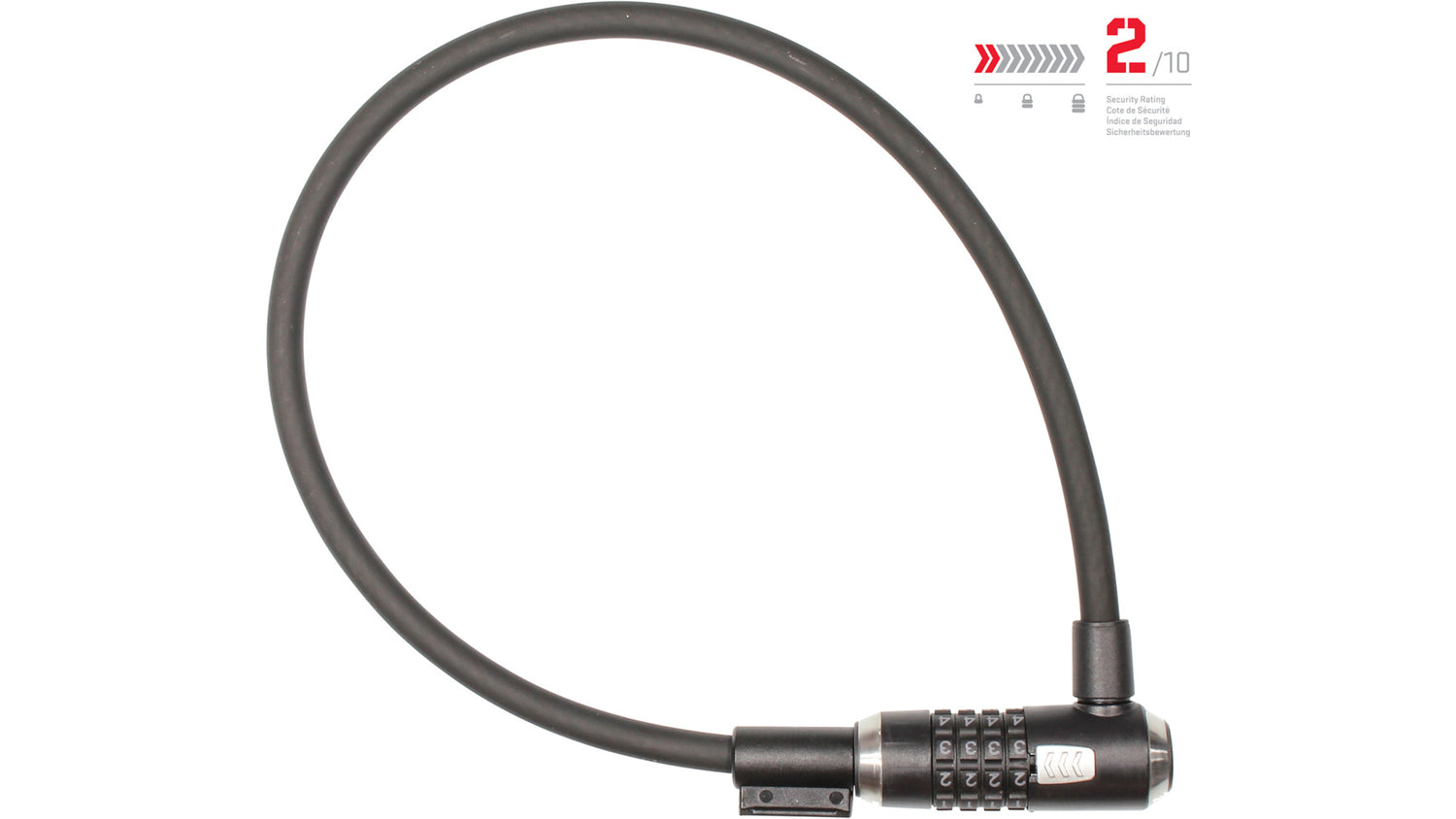 Kryptoflex™ 1265 Combo Kabelschloss (65cm) - schwarz