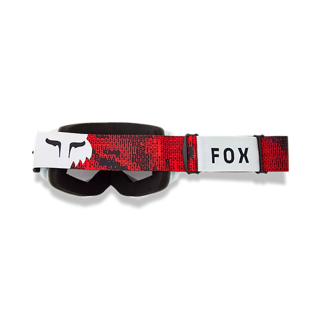 Main Kairos Mirrored Lens Goggle - White/Florescent Red