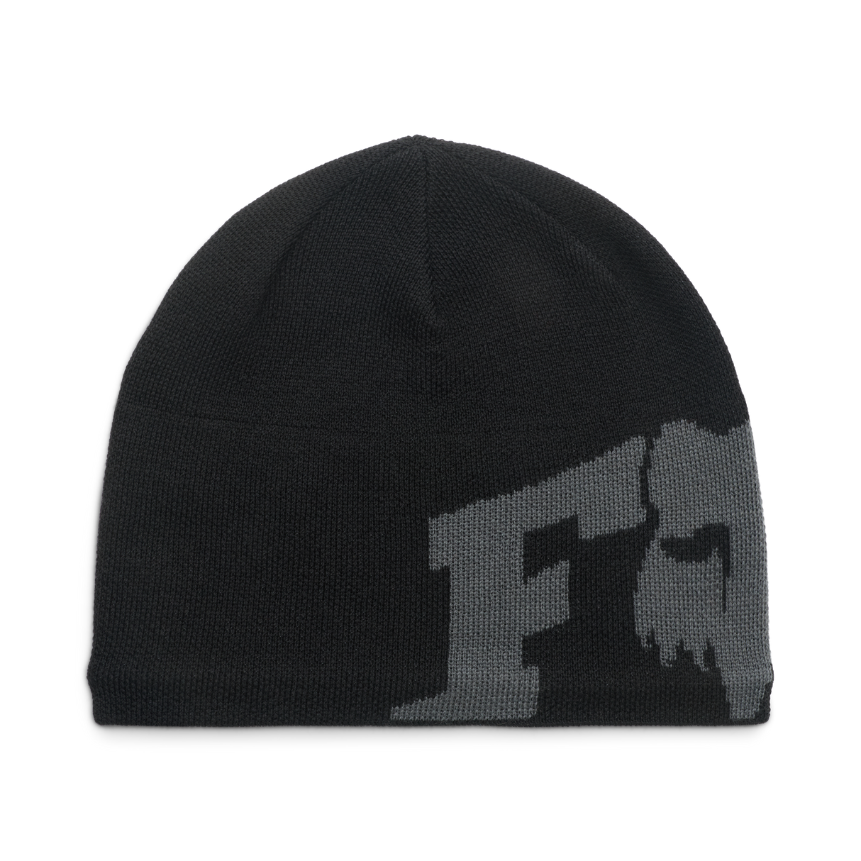 X Jacquard Beanie - Black
