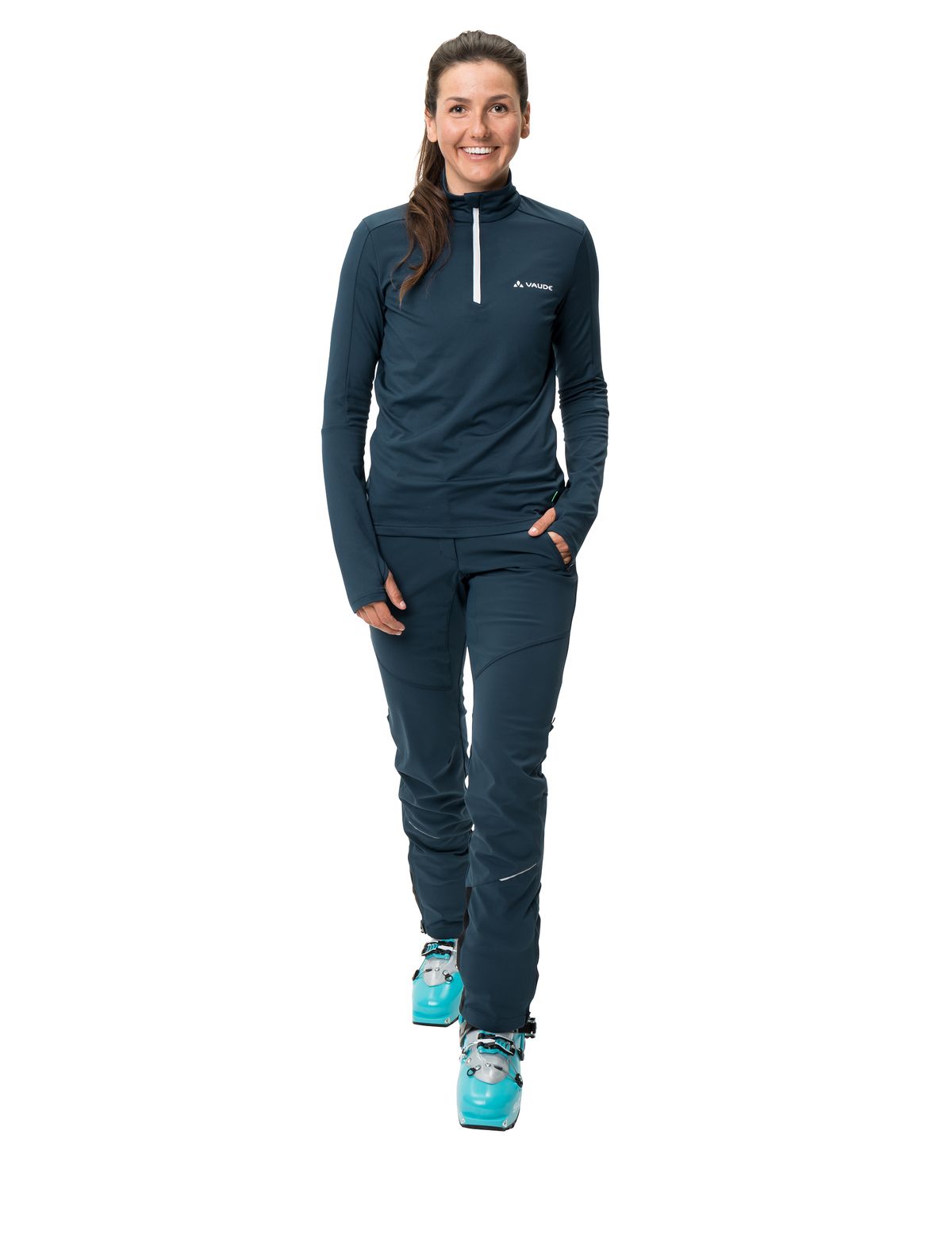 Livigno Halfzip II Fleece-Pullover Damen - Dark Sea