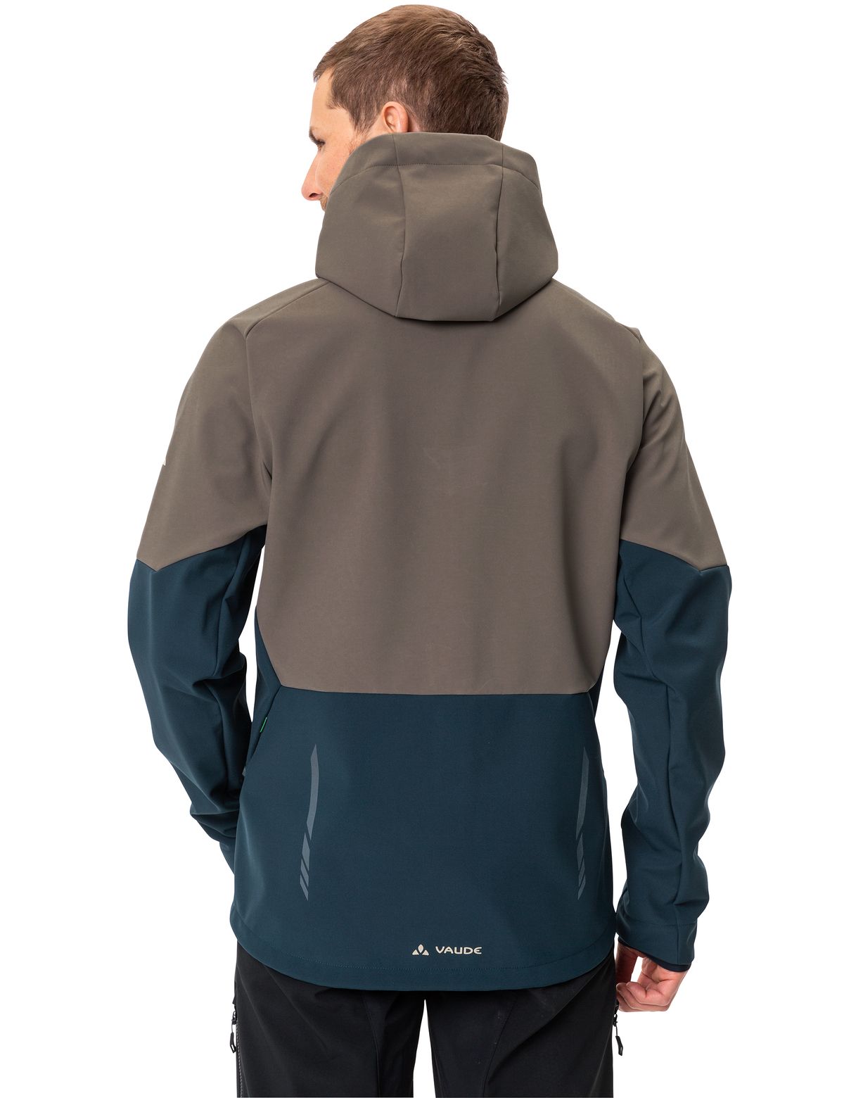 Qimsa Softshelljacke - Coconut/Dark Sea
