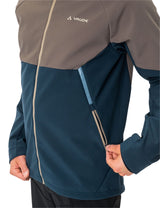 Qimsa Softshelljacke - Coconut/Dark Sea
