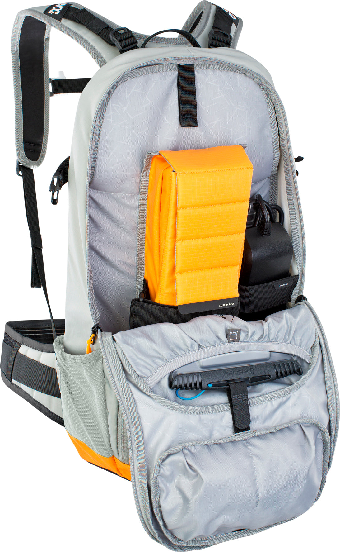 FR Enduro E-Ride 16 L Rucksack - Stone/Bright Orange