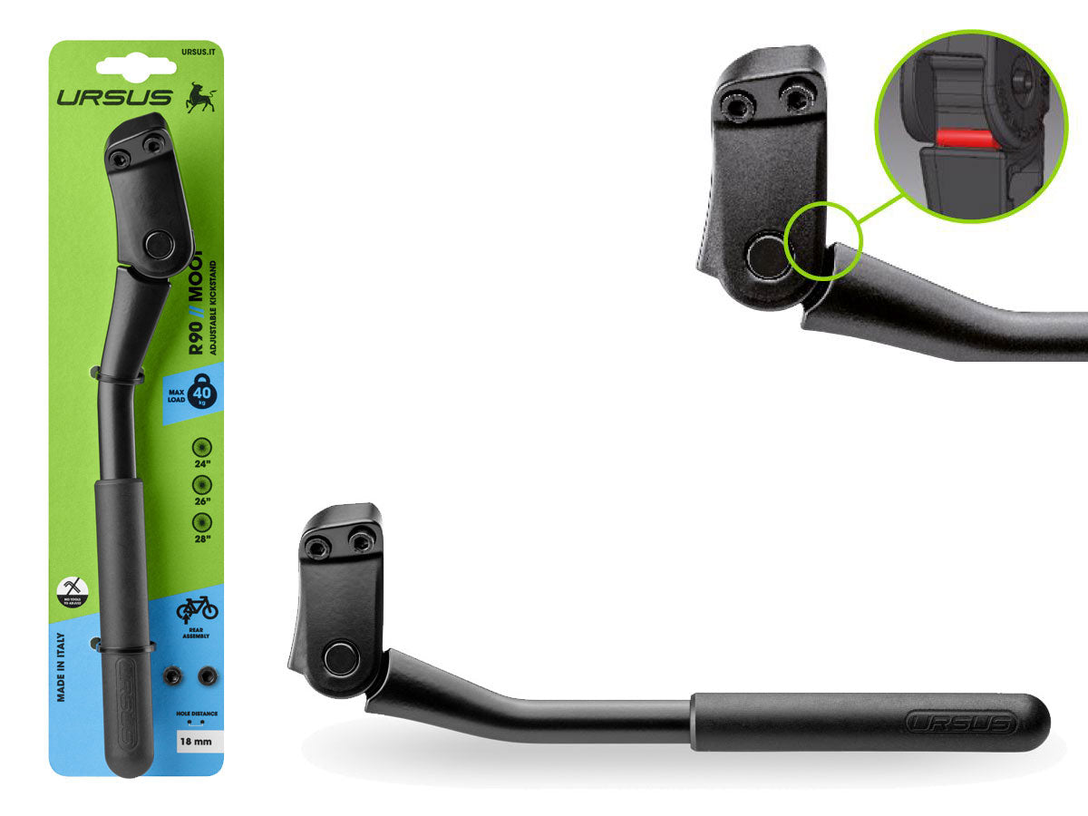 Hinterbauständer "R90 - Mooi + Rear" 18 mm Lochabstand - schwarz