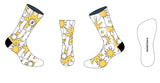 UP UP UP Socken - weiss/gelb