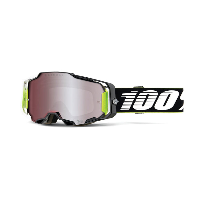 100% Armega HiPER Goggle RACR - Mirror Silver Lens