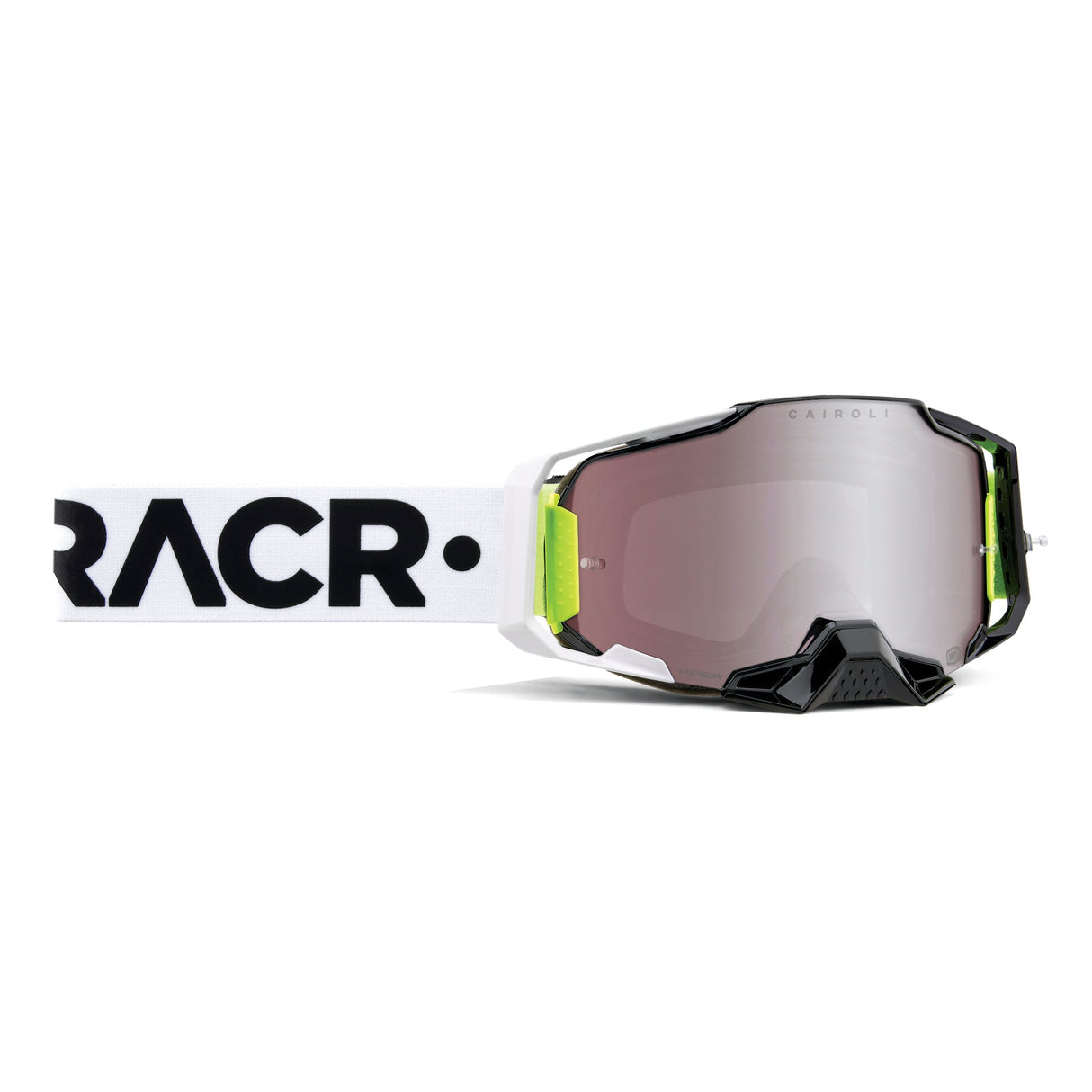 100% Armega HiPER Goggle RACR - Mirror Silver Lens