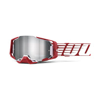 Armega Goggle Oversized Deep Red - Mirror Sil