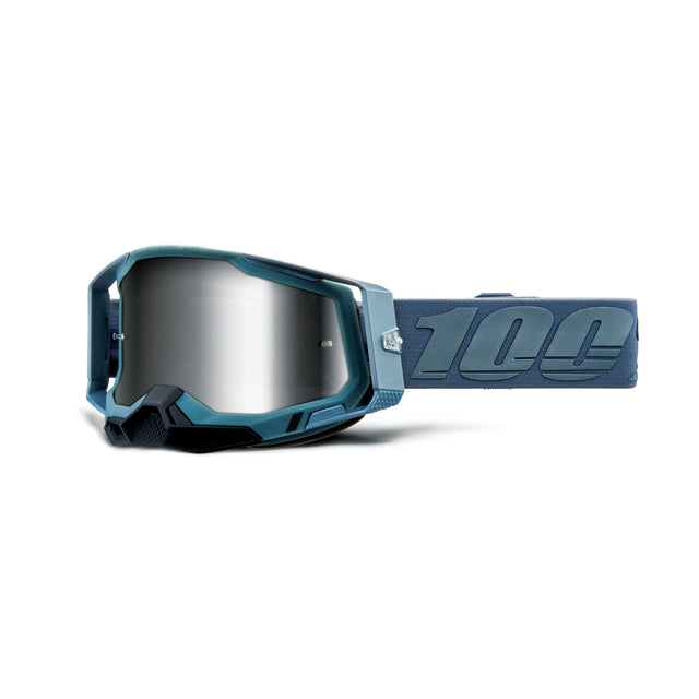 100% Racecraft 2 Goggle Battleship - mirror silver Lens