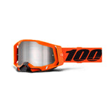 100% Racecraft 2 Goggle Neon Orange - Mirror Silver flash Le