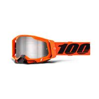 Racecraft 2 Goggle Neon Orange - Mirror Silver flash Le