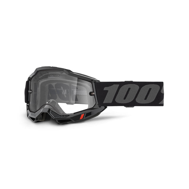 Accuri 2 Enduro Moto Goggle Black - Clear Lens