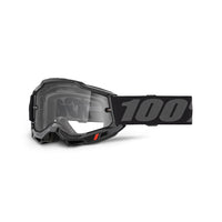 Accuri 2 Enduro Moto Goggle Black - Clear Lens
