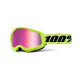 STRATA 2 Goggle Neon Yellow - Mirror Pink Lens