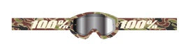 100% Strata 2 Goggle War Camo - Mirror Silver Lens
