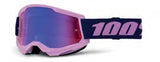 100% Strata 2 Goggle Purple - Red/Blue Mirror Lens