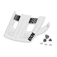 Visor + Pins Xult DH - white/black