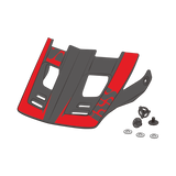 Visor + Pins Xact Evo SM-LXL - red