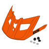 Visor + Pins Trail EVO - orange 