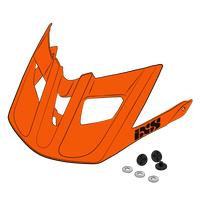 Visor + Pins Trail EVO - orange