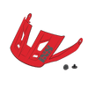 Replacement visor + pins for Trigger AM - Red 