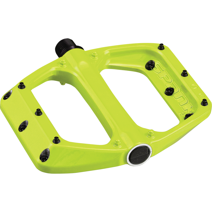 Spoon DC Flat Pedale - Lime Green