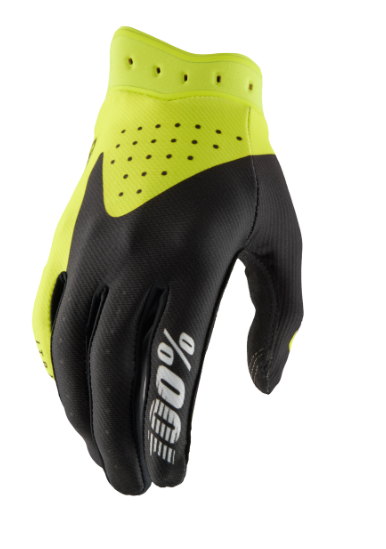 100% ITRACK Gloves black/yellow