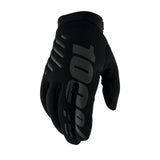 100% Brisker Youth Gloves Black schwarz