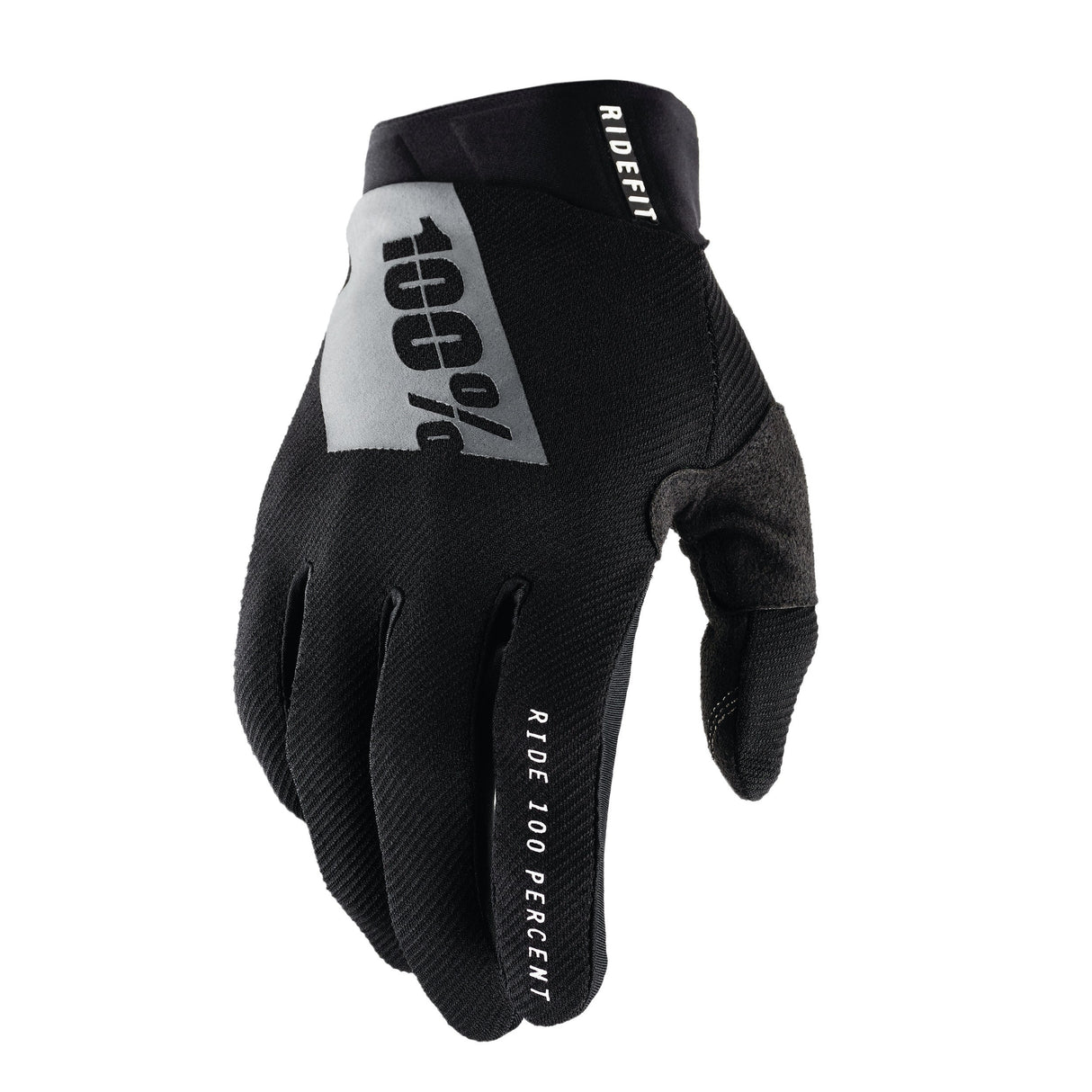 100% Ridefit Gloves Black/White schwarz
