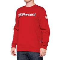 Manifesto Crewneck Sweatshirt rot-weiss