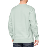 100% Manifesto Crewneck Sweatshirt türkis-weiss