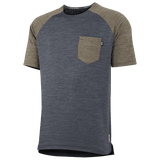 Flow X Kurzarm Trikot - Graphit/Khaki