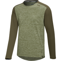 Flow X Kids Long Sleeve Jersey - Olive-Dark Olive 