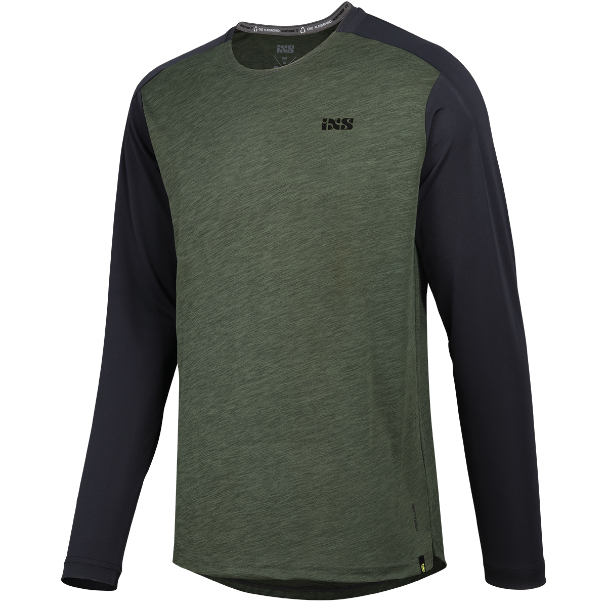 Flow X Kids long sleeve Jersey olive-solid black