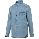 Carve Digger Organic Denim Shirt - Washed Blue