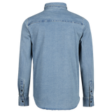 Carve Digger Organic Denim Shirt - Washed Blue