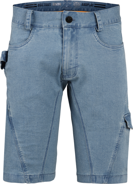 Carve Digger Organic Denim Shorts - Washed Blue