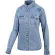 Carve Digger Organic Denim Women Shirt - Washed Blue