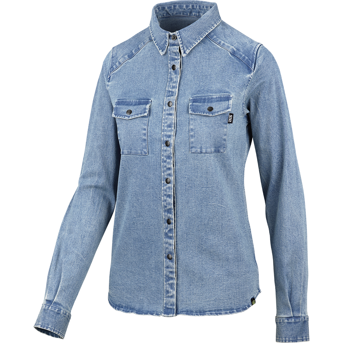 Carve Digger Organic Denim Women Shirt - Washed Blue