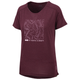Flow Kids Tech Tee Contour raisin