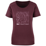 Flow Kids Tech Tee Contour raisin