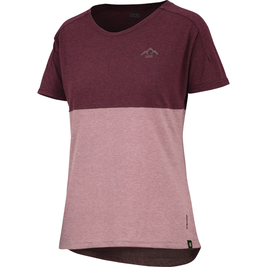 Kids Flow Mountain Tech Tee taupe-raisin