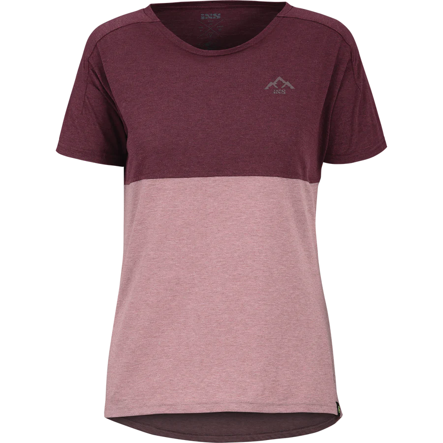 Kids Flow Mountain Tech Tee taupe-raisin