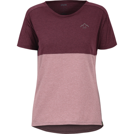 Flow Women Mountain Tech Tee à manches courtes - Taupe / Raisin
