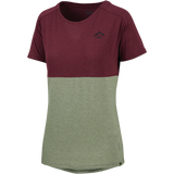 Flow Kids Tech Tee Mountain raisin-oilve