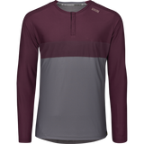 Flow XTG Manches Longues Henley - Graphite/Raisin