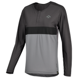 Flow XTG Women's Long Sleeve Henley - Graphite/Black